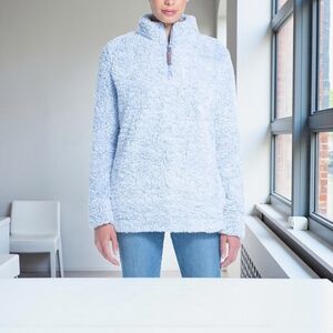 Weatherproof Vintage Women's Frosty Tipped Sherpa 1/4 Zip Pullover size XXL